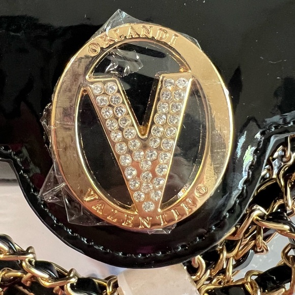 Valentino Orlandi Patent Crossbody Bag in Black - Picture 2 of 6